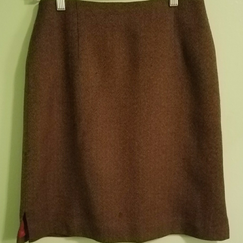 Tahari Brown Skirt